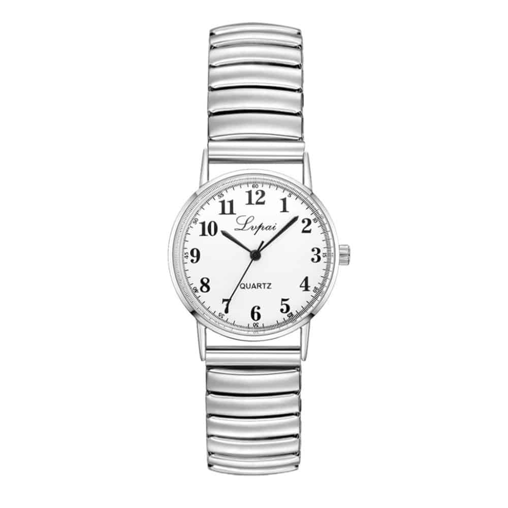 Women's Silver Quartz Watch - Dazpy