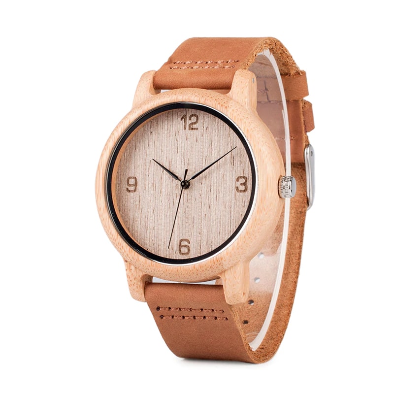 Women's Brown Genuine Leather Watch - Dazpy