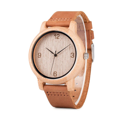 Women's Brown Genuine Leather Watch - Dazpy