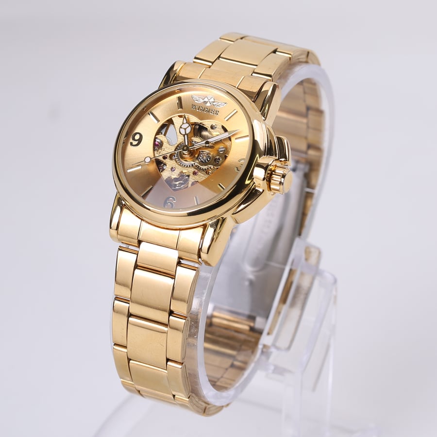 Women's Heart Dial Mechanical Watches - Dazpy