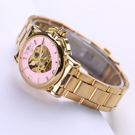 Women's Heart Dial Mechanical Watches - Dazpy