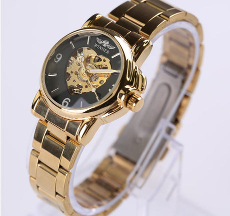 Women's Heart Dial Mechanical Watches - Dazpy