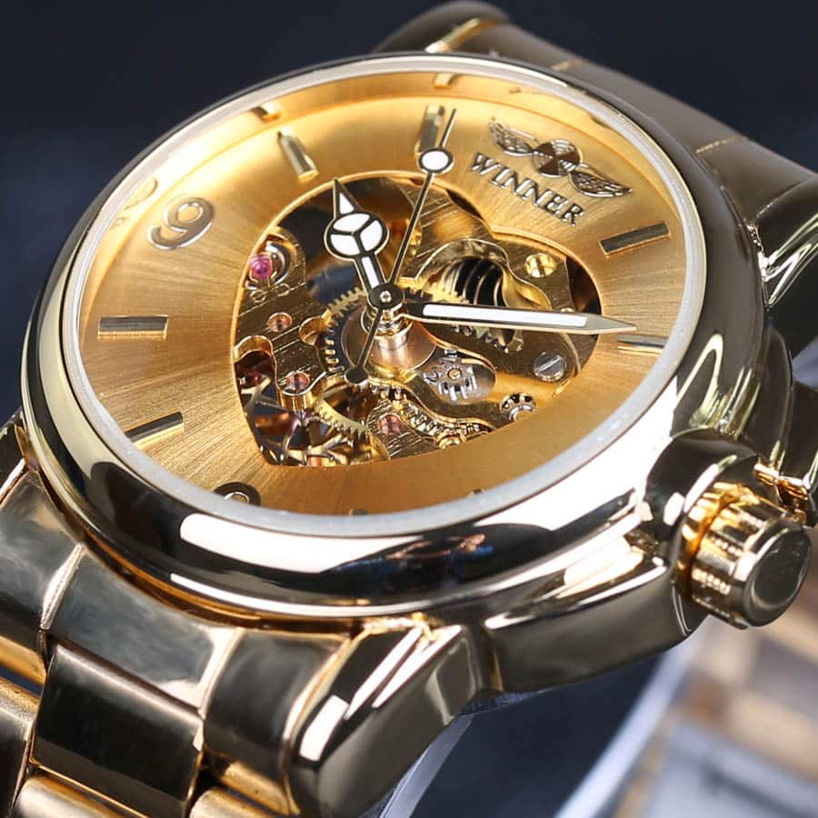 Women's Heart Dial Mechanical Watches - Dazpy