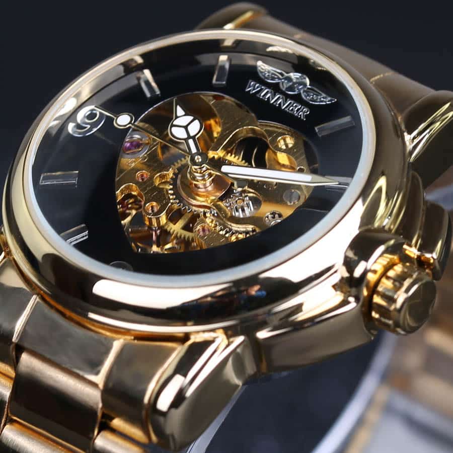 Women's Heart Dial Mechanical Watches - Dazpy