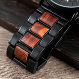 Men's Round Shaped Mechanical Wooden Watch - Dazpy