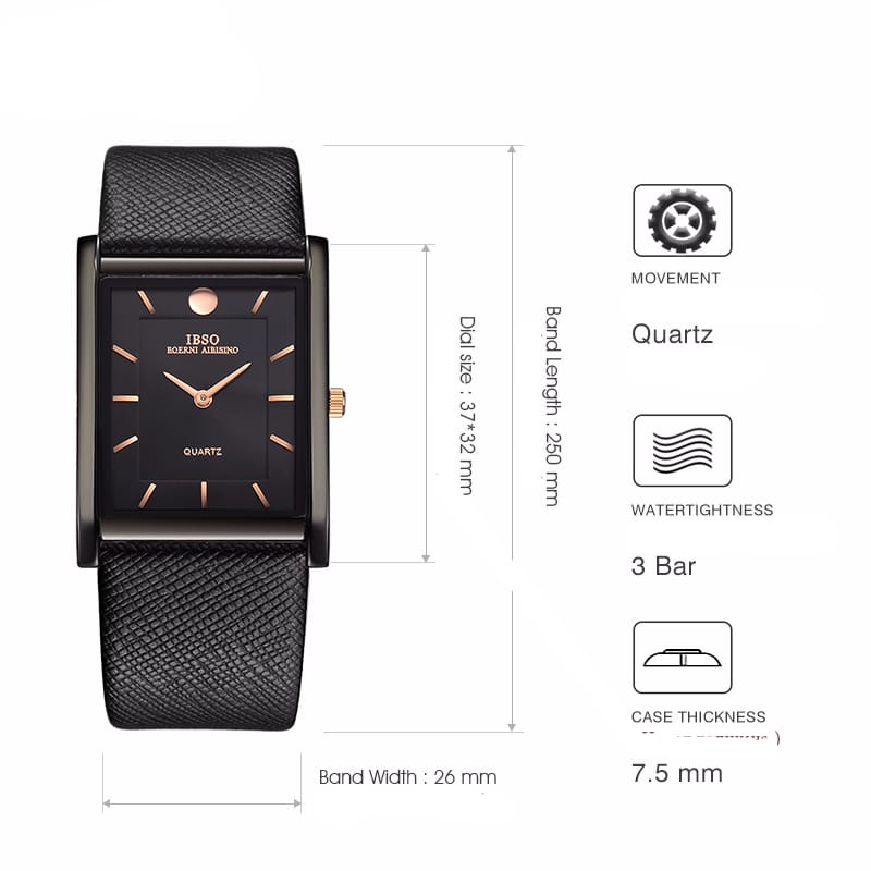 Ultra-Thin Genuine Leather Wristwatch - Dazpy