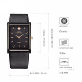 Ultra-Thin Genuine Leather Wristwatch - Dazpy