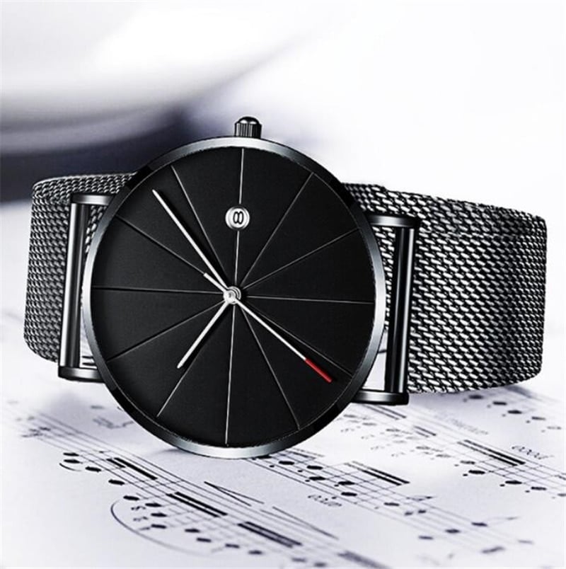 Men's Classic Mesh Stainless Steel Watch - Dazpy