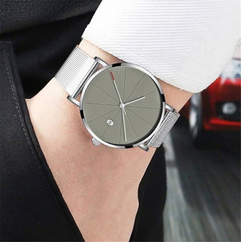 Men's Classic Mesh Stainless Steel Watch - Dazpy