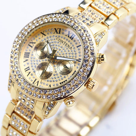 Women's Luxury Watch with Rhinestones - Dazpy