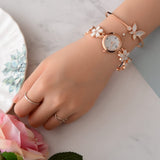 Women's Floral Bracelet Watch - Dazpy