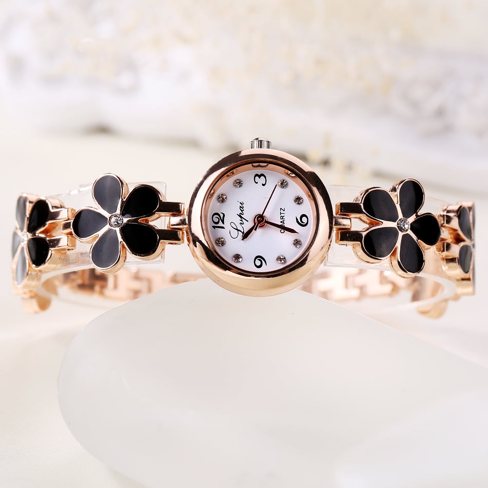 Women's Floral Bracelet Watch - Dazpy