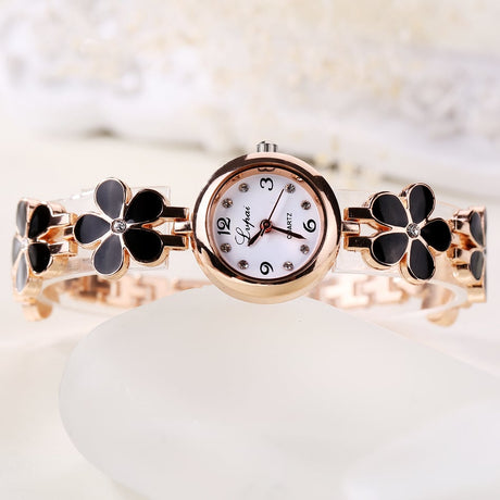 Women's Floral Bracelet Watch - Dazpy