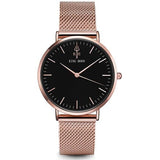 Women's Round Leather Wrist Watches - Dazpy