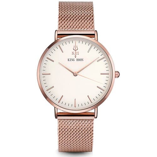 Women's Round Leather Wrist Watches - Dazpy