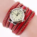 Women's Rivet Leather Bracelet Watch - Dazpy