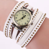 Women's Rivet Leather Bracelet Watch - Dazpy