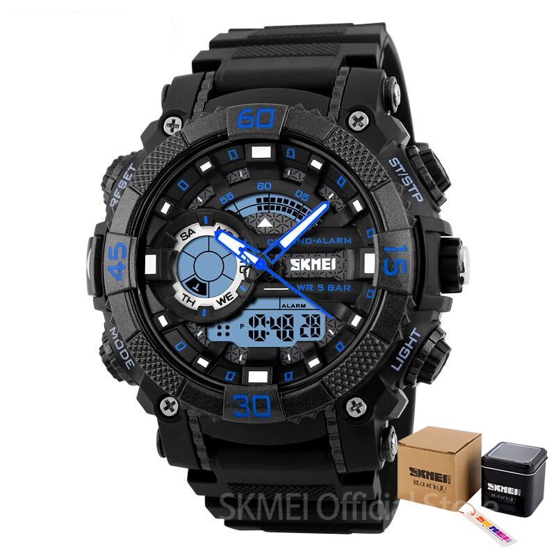 Fashion Sports Quartz Watches With Dual Display for Men - Dazpy