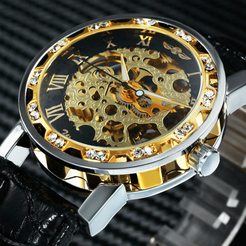 Luxury  Mechanical Wristwatches for Men with Skeleton Dial - Dazpy