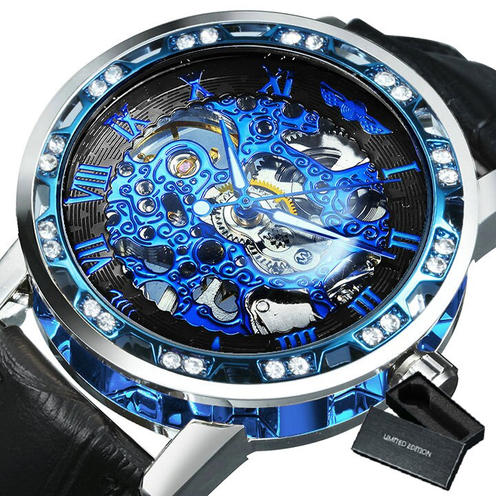 Luxury  Mechanical Wristwatches for Men with Skeleton Dial - Dazpy