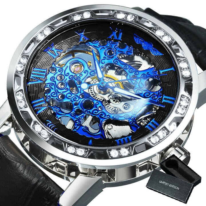 Luxury  Mechanical Wristwatches for Men with Skeleton Dial - Dazpy