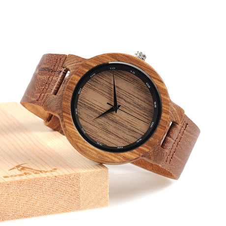 Men's Brown Leather Watch - Dazpy