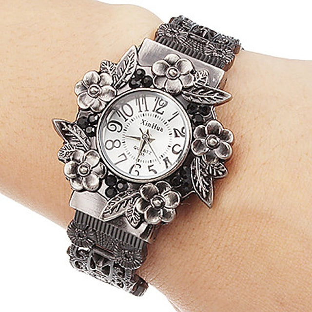 Retro Flowers Solid Steel Watches - Dazpy