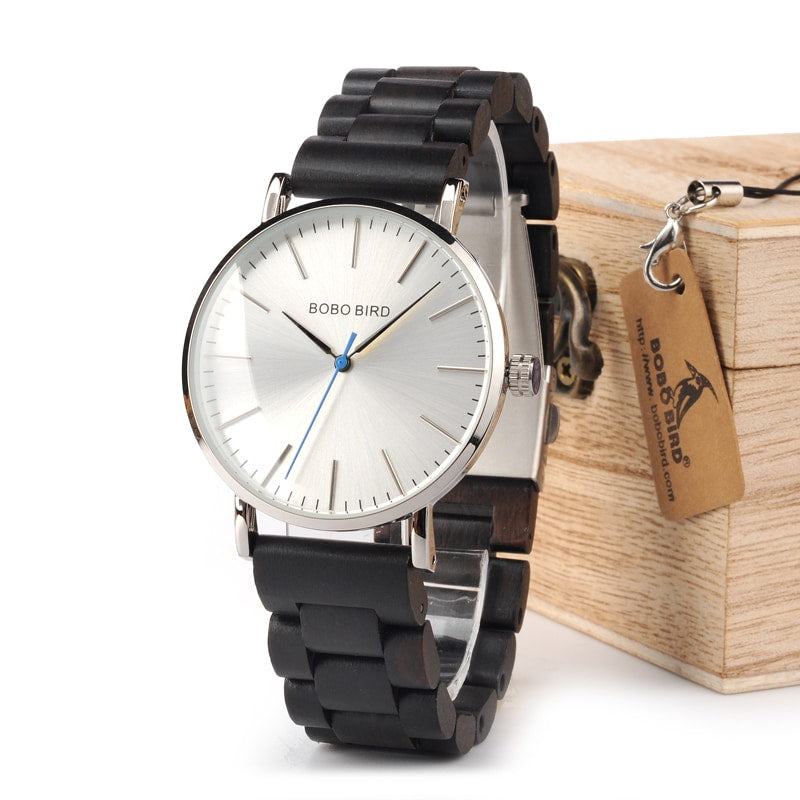 Round Mechanical Wooden Watch - Dazpy