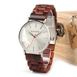 Round Mechanical Wooden Watch - Dazpy