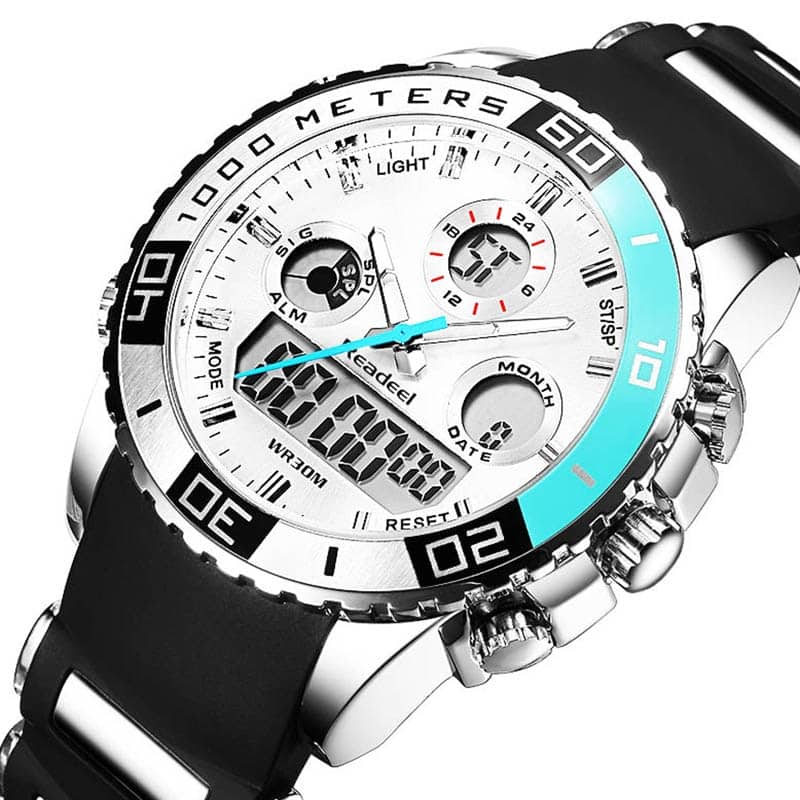 Men's Multifunctional Waterproof Watches with LED Display - Dazpy