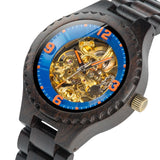 Logo Customized Wooden Mechanical Watch for Men - Dazpy