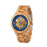 Logo Customized Wooden Mechanical Watch for Men - Dazpy