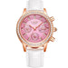 Casual  Women's Wristwatches with Rhinestone Decor and Leather Strap - Dazpy