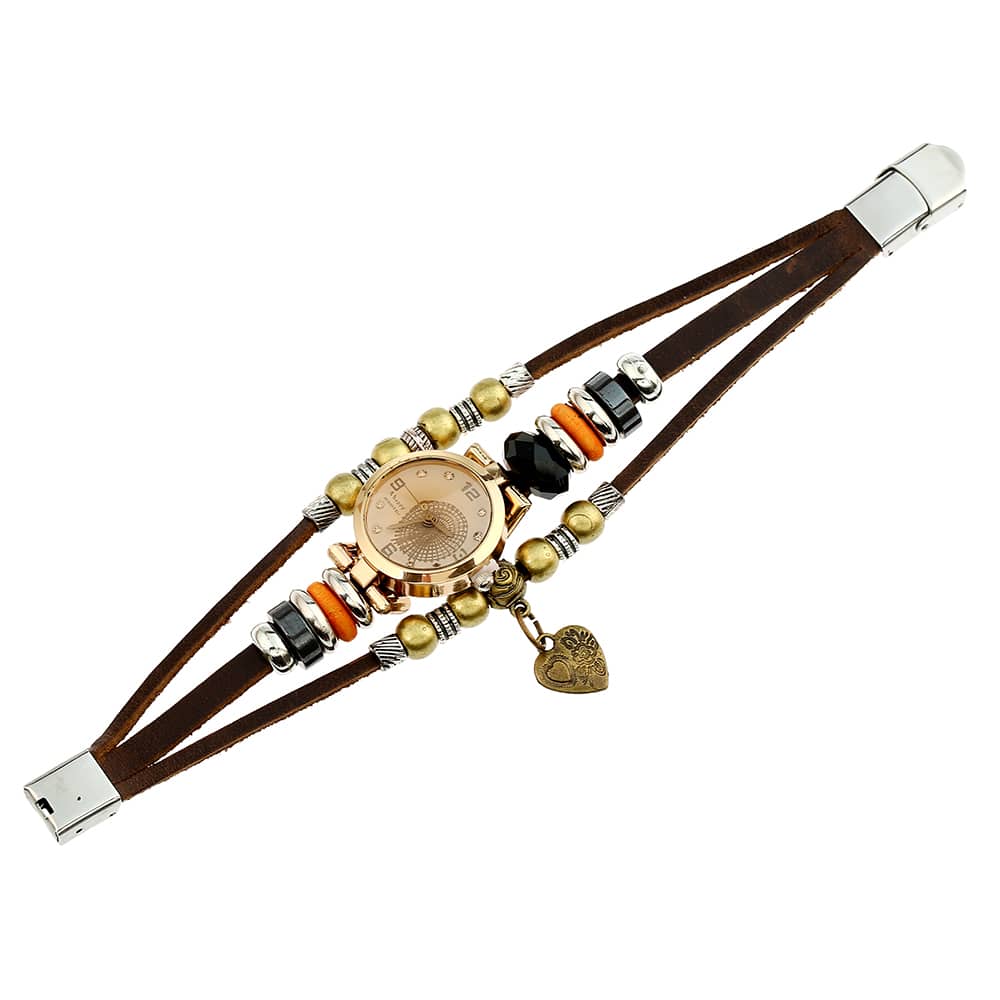 Women's Triple Bracelet Boho Watch - Dazpy