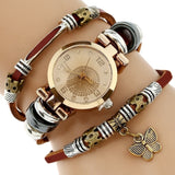 Women's Triple Bracelet Boho Watch - Dazpy