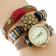 Women's Triple Bracelet Boho Watch - Dazpy