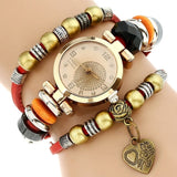 Women's Triple Bracelet Boho Watch - Dazpy