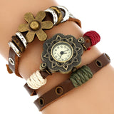 Women's Triple Bracelet Boho Watch - Dazpy