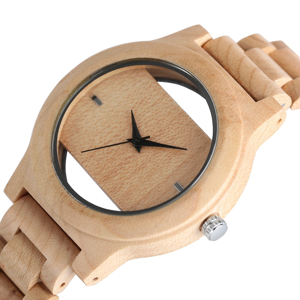 Creative Minimalistic Design Bamboo Wood Unisex Watches - Dazpy