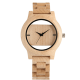 Creative Minimalistic Design Bamboo Wood Unisex Watches - Dazpy