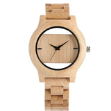 Creative Minimalistic Design Bamboo Wood Unisex Watches - Dazpy