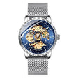 Men's Mesh Braided Skeleton Watch - Dazpy