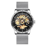 Men's Mesh Braided Skeleton Watch - Dazpy