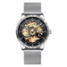 Men's Mesh Braided Skeleton Watch - Dazpy