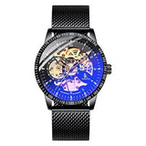 Men's Mesh Braided Skeleton Watch - Dazpy