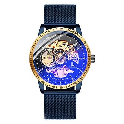 Men's Mesh Braided Skeleton Watch - Dazpy