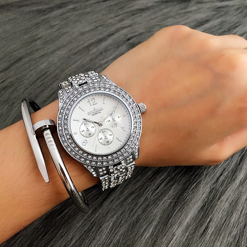 Luxury Rhinestone Quartz Watches for Women - Dazpy