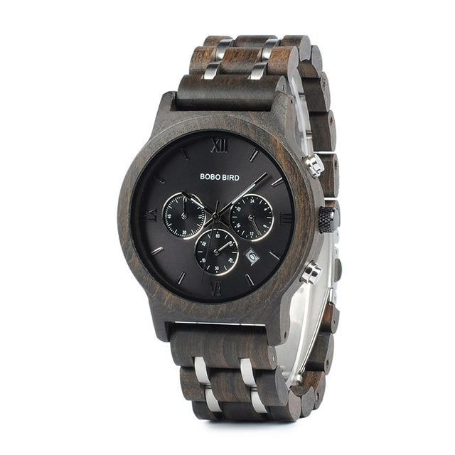 Men's Wooden Metal Design Watches - Dazpy