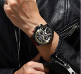 Men's Leather and Metal Strap Watches - Dazpy