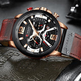 Men's Leather and Metal Strap Watches - Dazpy